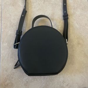 French Connection Black Circle Crossbody Purse
